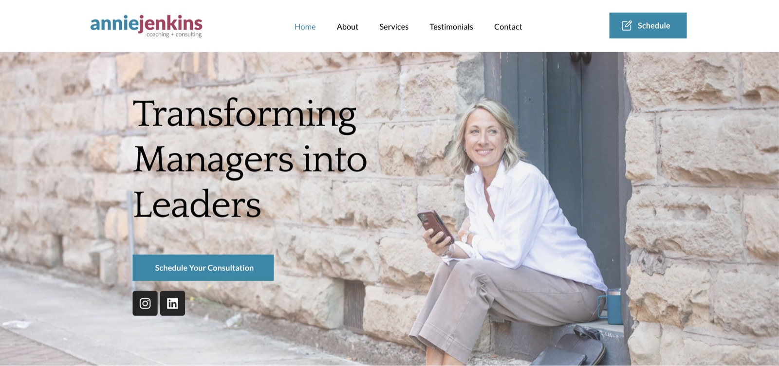 Homepage of Annie Jenkins Coaching