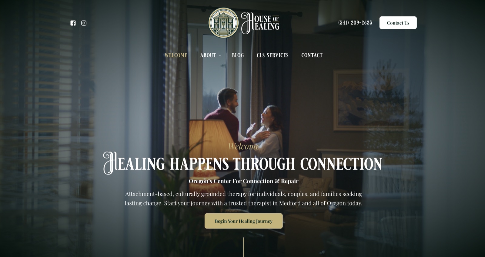 Homepage of House of Healing